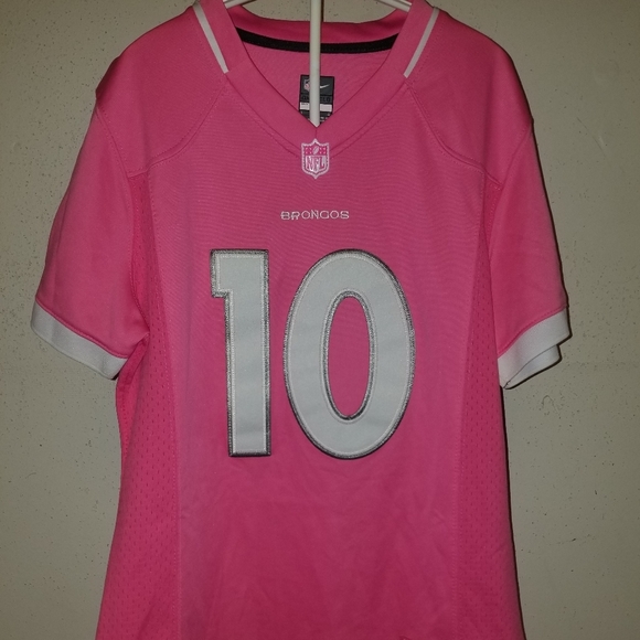 pink broncos jersey